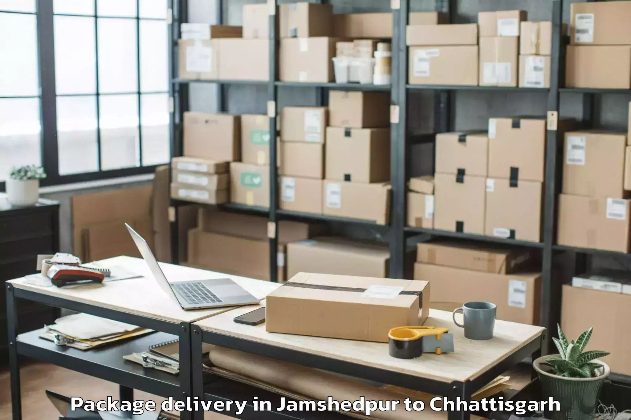 Professional Jamshedpur to Rajnandgaon Package Delivery